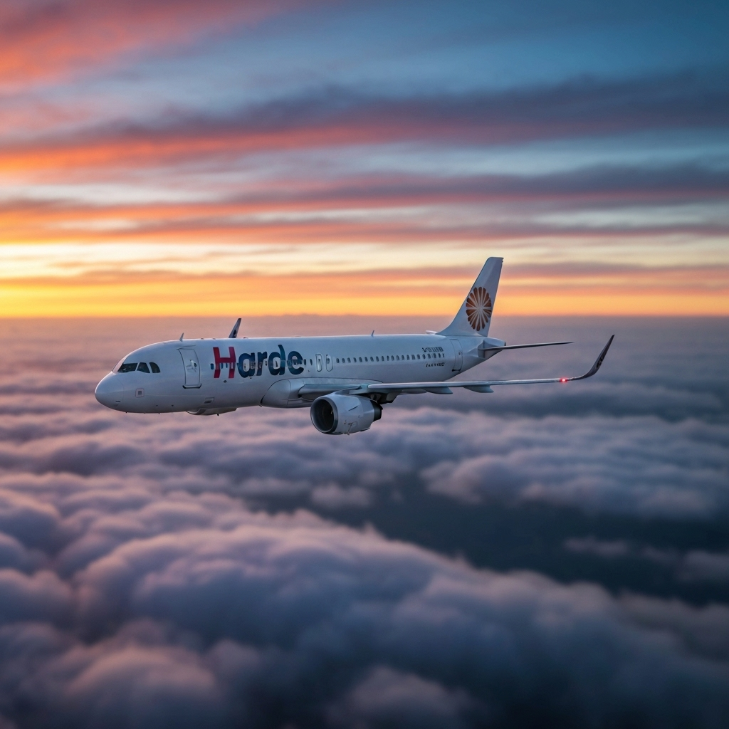 Commercial aircraft representing airline industry excellence