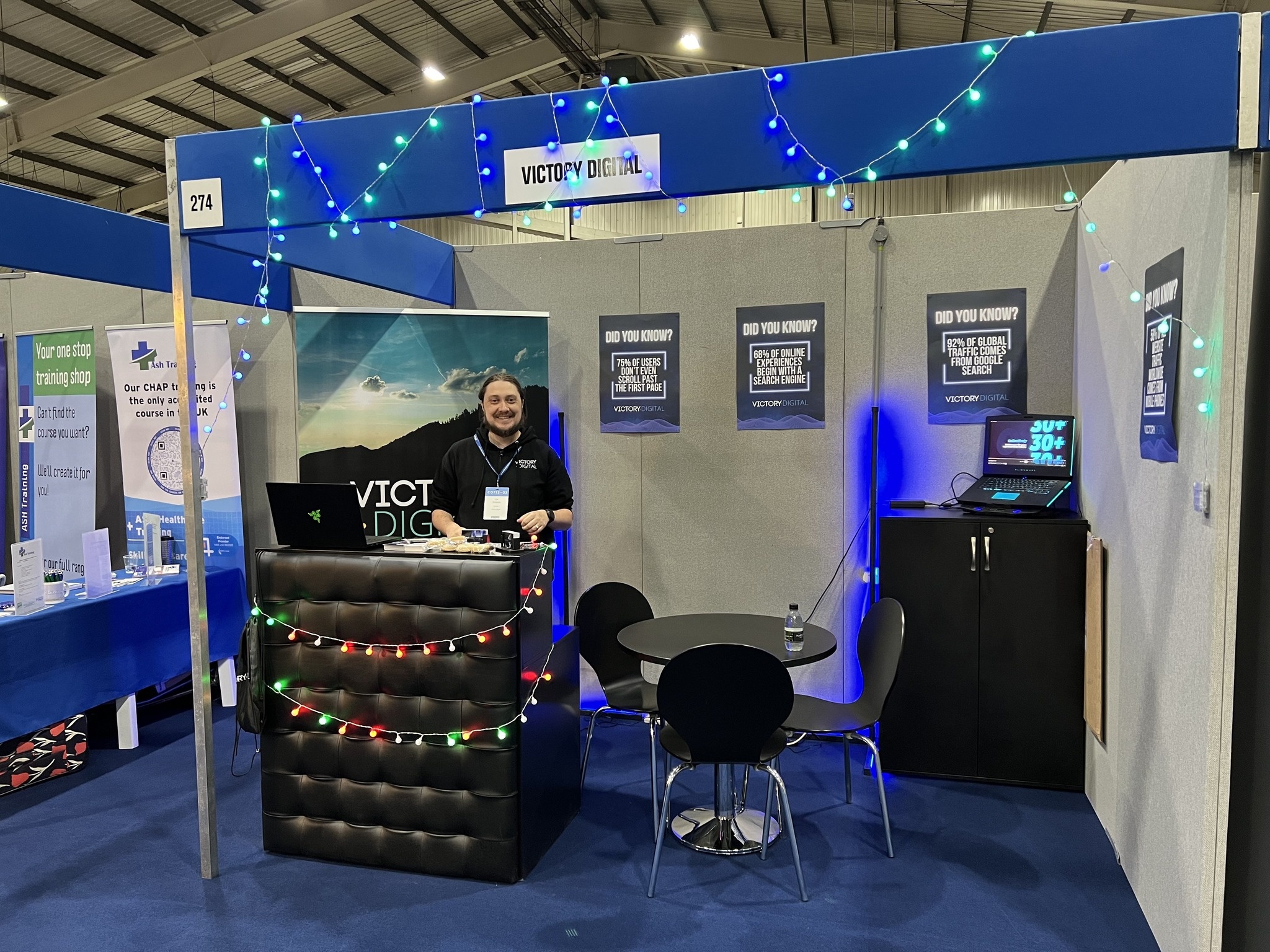 Victory Digital trade show booth